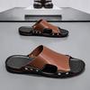 Мужские модные тапочки Летняя уличная обувь Мужские нескользящие, с защитой от запаха, повседневные, для улицы, пляжные туфли Классические универсальные тапочки