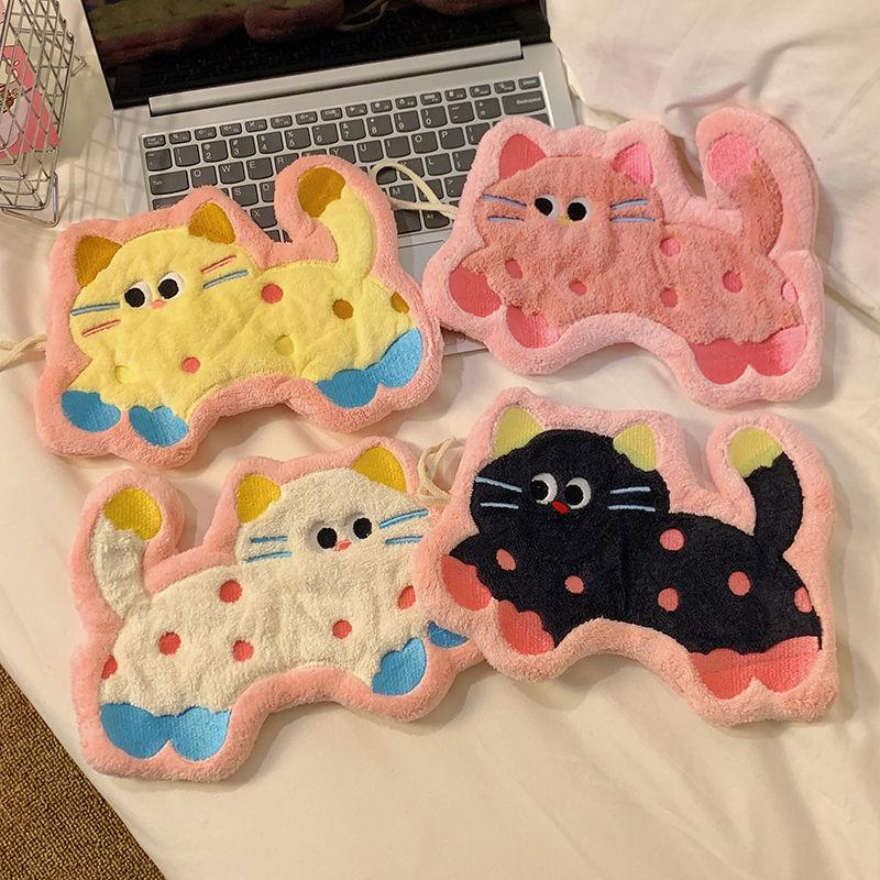 Впитывающее полотенце для рук для ванной комнаты Кавайный утолщенный носовой платок Настенное полотенце для рук Кухонное полотенце для рук Декор комнаты