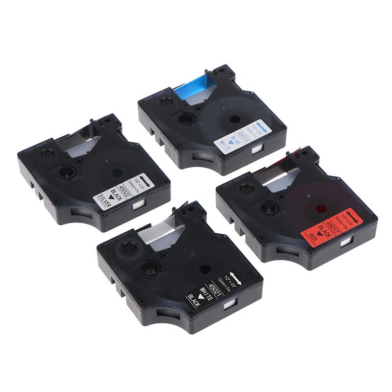 Многоцветные ленты для принтера этикеток Самоклеящиеся этикетки Водонепроницаемые и устойчивые к царапинам D1 6/9/12/19/24 мм