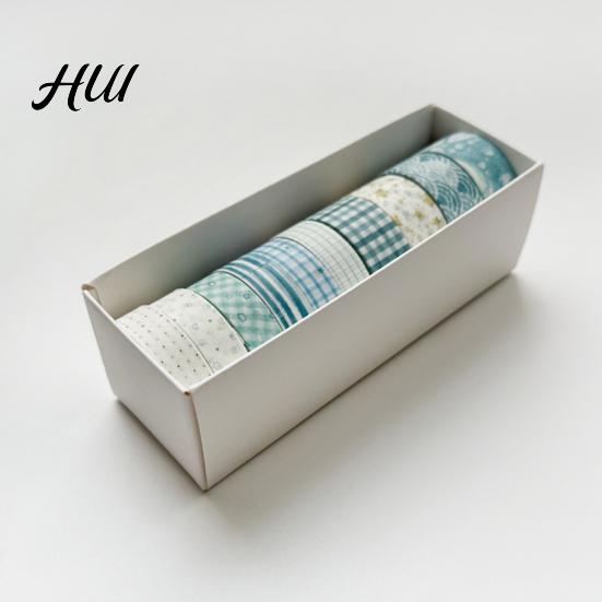 Scrapbooking Tape 10 Rolls Washi Set, Retro Plaid Cartoon Adhesive Tape, Decorative Masking for DIY Art Crafts, Journaling, Scrapbooking, Gift