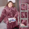 Fat Women Coral Fleece Pajamas Suit Winter 110kg Plus Size Three-layer Quilted Jacket Suit Plus Velvet Thickened Home Service
