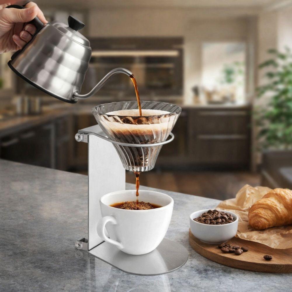 Portable Coffee Drip Stand Folding Hand Brew Bracket Coffee Filter Holder Office Use