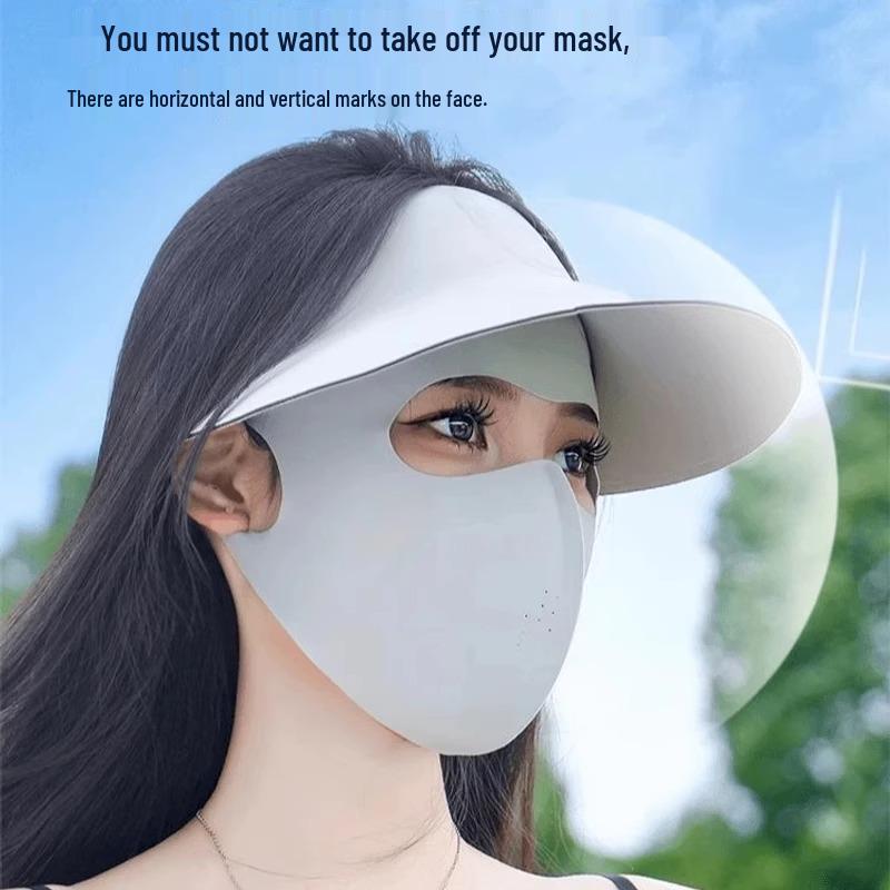 2025 Полный фейскини: Маска для защиты от УФ-излучения высокой ценности, дышащая и с защитой уголков глаз для лета