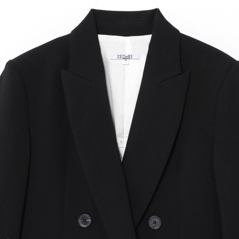 Kaslead New Women clothes European and American Wind Belt Shoulder Pad Blazers Casual Pants 2129095 2125095