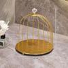 Metal Bird Cage Makeup Organizer Cosmetic Organiser Cosmetic Storage Shelf Bathroom Tabletop Toilet Vanity Organiser Makeup Box