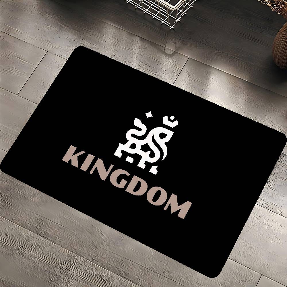 Kingdom LOGO Anime Room Mats Retro Multiple Choice Living Room Kitchen Rug Non-Slip Welcome Rug