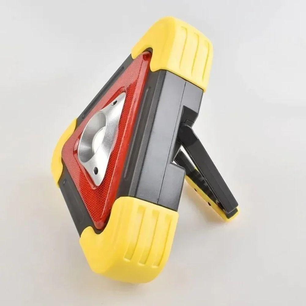 4 Modes Breakdown Alarm Lamp 2-IN-1 Triangle Warning Sign Portable Flashing Light on Hand Outdoor