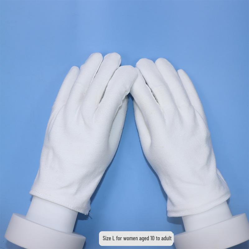 Детские белые хлопковые перчатки для выступлений и спортивных мероприятий