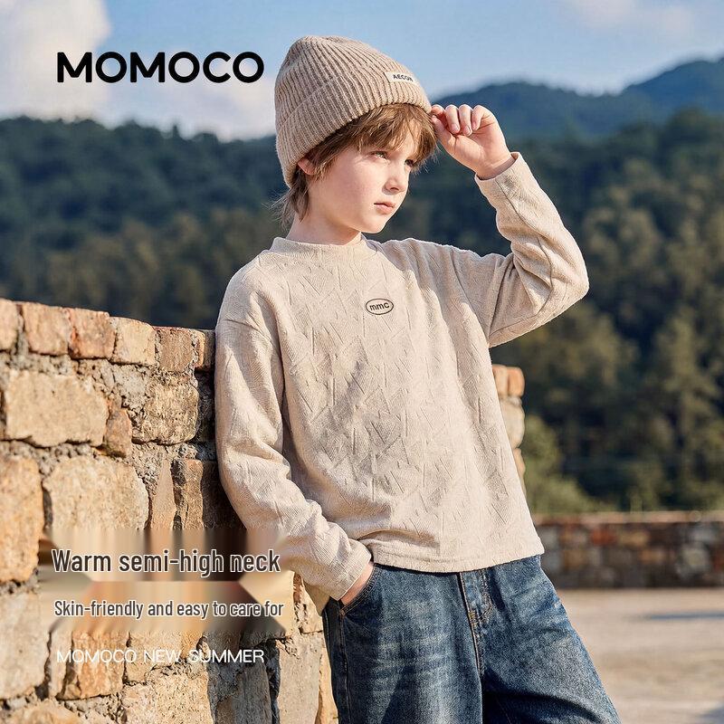 MOMOCO Мужская зимняя термофутболка с длинным рукавом и флисовой подкладкой