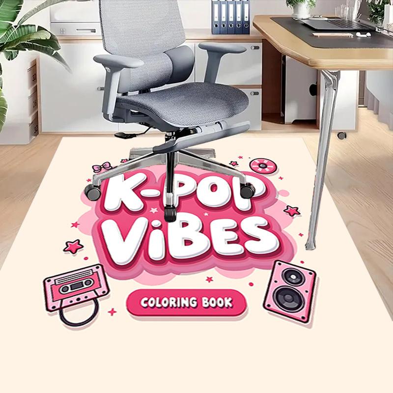 1PC K pop, Vibes Extra Large Non Slip Floor carpet, Office, family, bedroom, Studio Large Area Rug Indoor Rugs