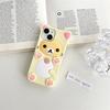 Милый мультяшный 3D чехол Rilakkuma для iPhone 17 16 15 14 13 12 11 Pro X XS Max XR 6 7 8 Plus 5 5S SE Брелок Подвеска Чехол
