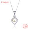 Линдон Стерлингового Серебра 925 Классическое Женское Ожерелье Кулон Циркон Модный Подарок