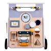Activity Trolley - ENGELHART - Educational Multi-Games - Natural Wood - 12 Months and Up - Multicolored