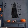 Темная Ночь Череп Человек Ужасный Настенный Стикер Хэллоуин Гостиная Бар Торговец Праздничная Атмосфера Украшение Стикер Плакаты