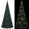 VidaXL Pre-lit Artificial Christmas Tree with Garlands, Christmas Tree with LEDs, Holiday Decoration, Ornament 321525