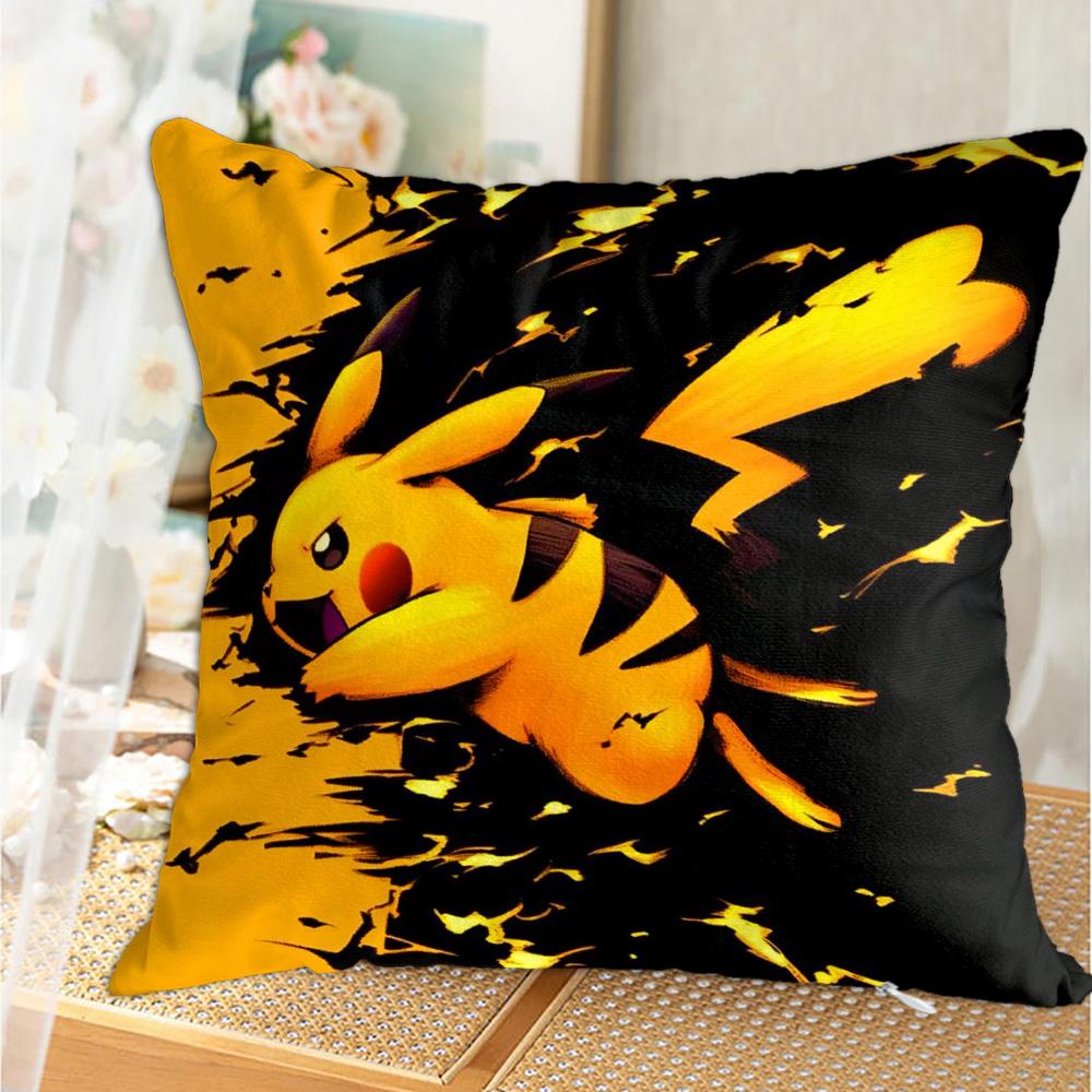 Kawaii PPilkachuus Personalized Gift Ornamental Pillow Cases Decorative Pillowcase x Cushions Cover Holidays New Year More