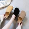 Outer Wear Thick Bottom Without Heel Half Support, Spring and Summer 2025 New Versatile Fashion Women's Simple Bag Head Slippers Tide