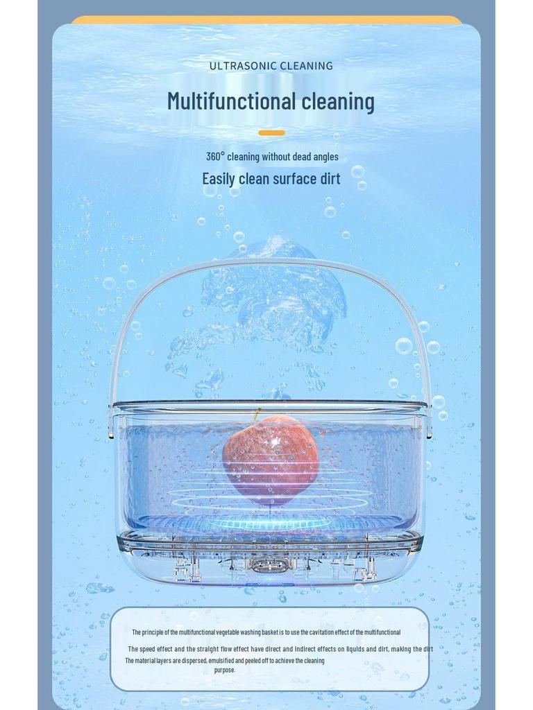 Portable Automatic Fruit and Vegetable Purifier & Multi-Function Cleaning Machine