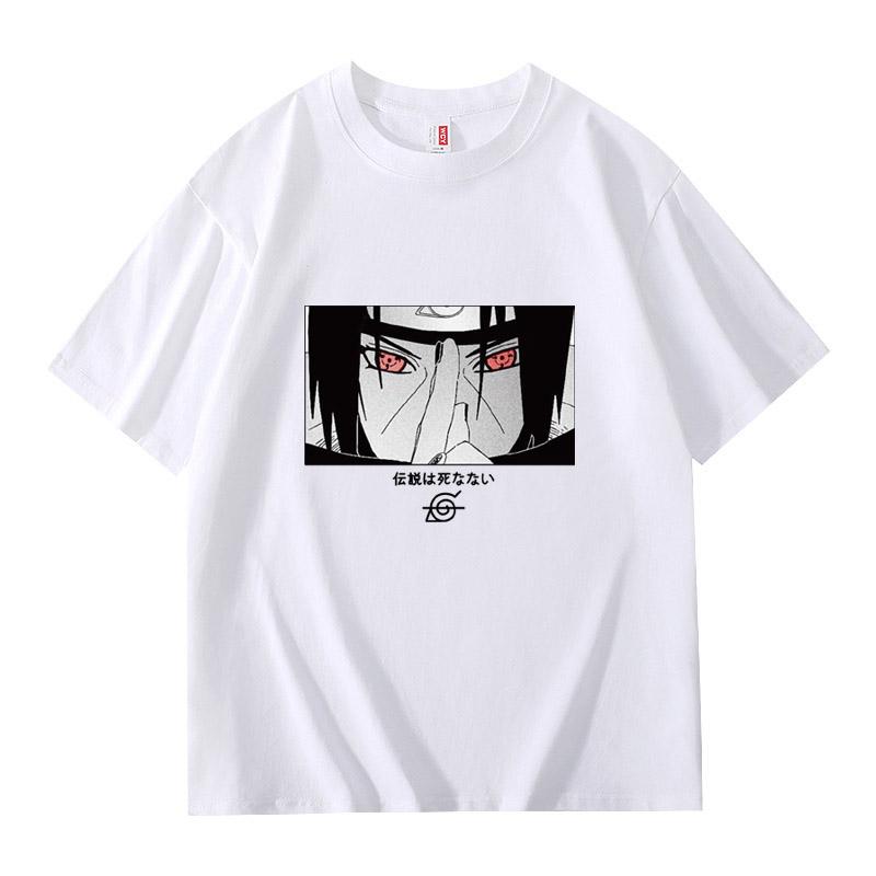 Anime Narutos Round Neck Tshirt Men's Cotton T Shirt Cartoon Tees Summer Sonic Short Sleeve Tops Men Clothing
