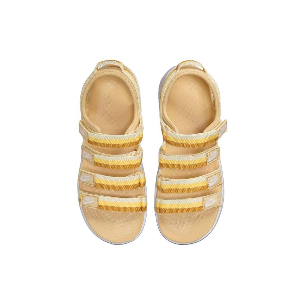 Nike Icon Classic Нескользящие Прочные Спортивные Сандалии Женские Сандалии Белый Желтый DH0223-200