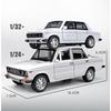 1/24 Российская LADA 2106 Металлическая модель автомобиля Игрушка Литье под давлением Металл Инерционный Музыка Свет Автомобильные игрушки для детей Транспортное средство