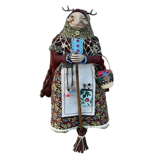 Автомобильный кулон Ручная работа Кукла Кухонной ведьмы Многоцелевая Хэллоуинская фигурка ведьмы