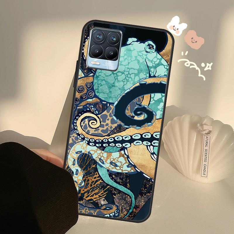Эстетика Океанического Осьминога Для Realme 8 9 Pro Plus GT Neo 2 GT Master 9i 8i Чехол для Телефона Для OnePlus 9 10 Pro 9R Nord2
