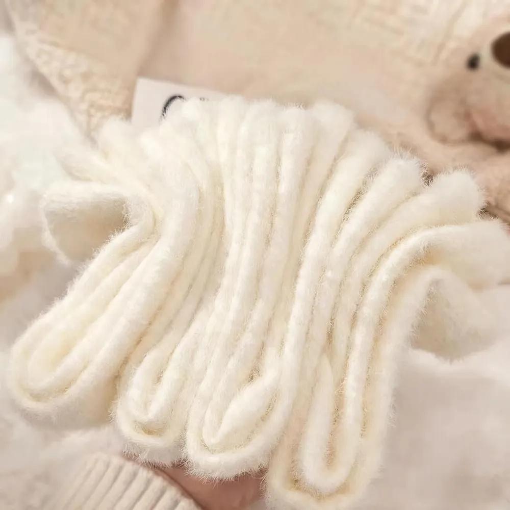 5 пар теплых, флисовых, толстых, вышитых носков из норки для женщин, устойчивых к запаху и пушистых.