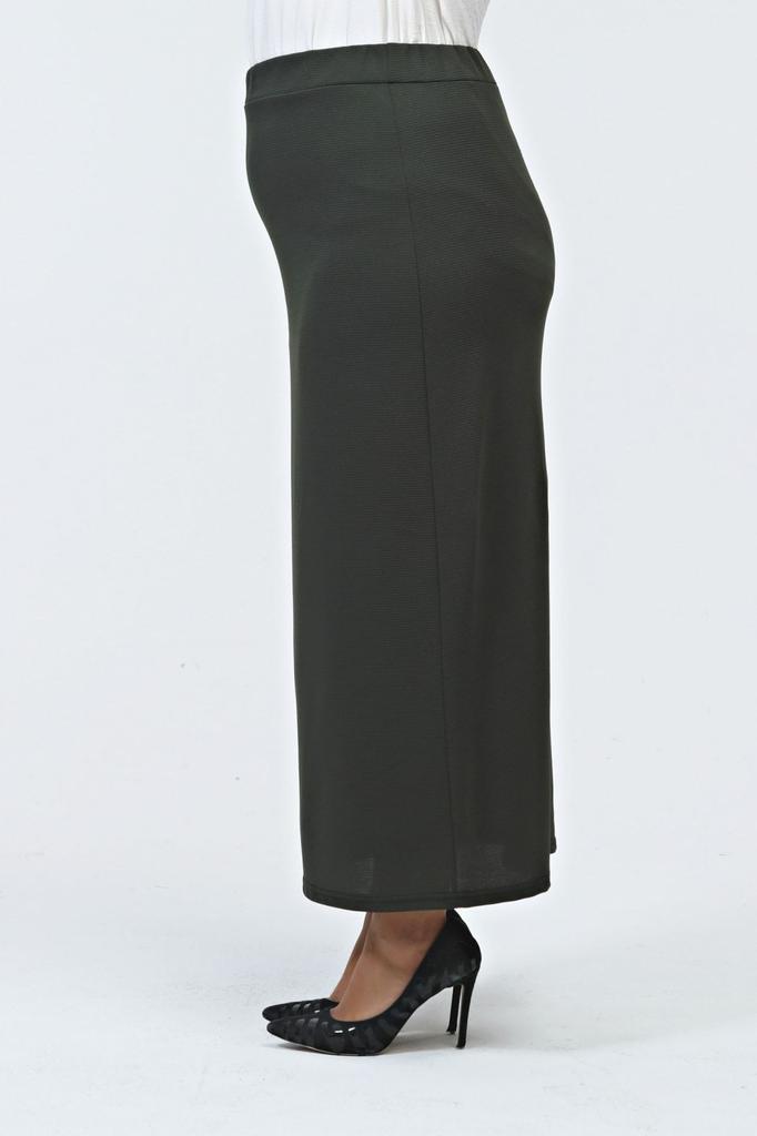 Женская стильная юбка большого размера с эластичной резинкой на талии Юбка больших размеров на подкладке из стальной трикотажной ткани черного цвета