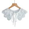 DIY Detachable False Collar Cotton Lapel Half Shirt Neck Scarf Fake Collar  Women Girls