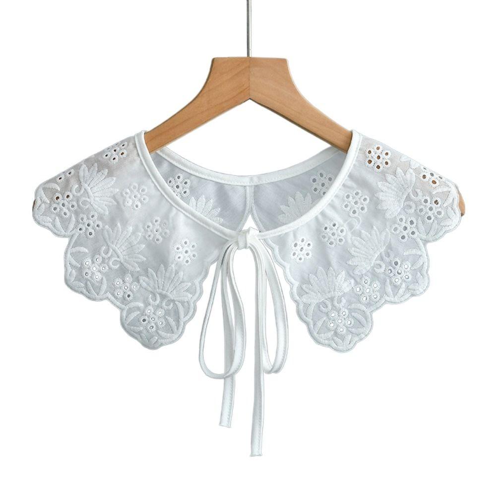 Хлопковый поддельный воротник DIY лацкан половина рубашки отрегулируйте одежду дамы накидка женщины девушки