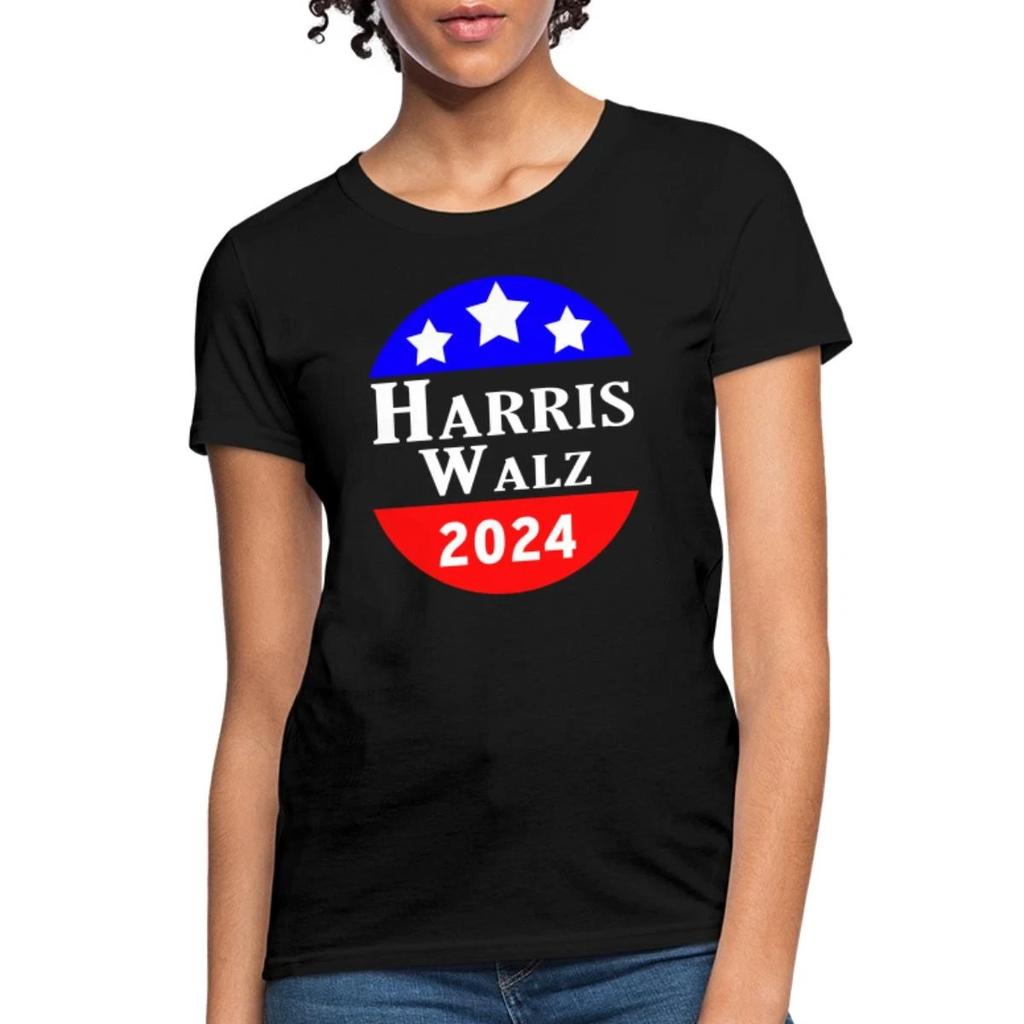 Harris Walz 2024 Campaign Design - Patriotic Circle Women's T-Shirt