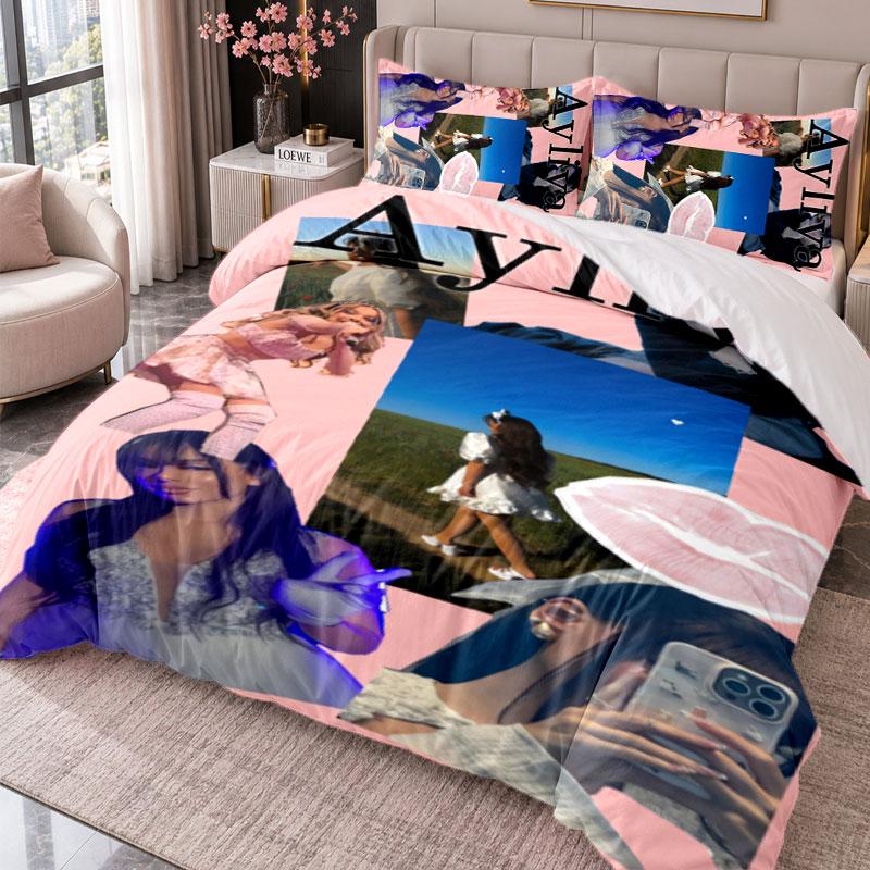 Ayliva 3Pcs Bedding Set Duvet Cover With Two Pillowcases For Bedroom Home Decoration