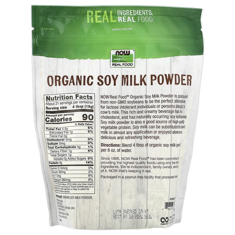 Real Food, Organic Soy Milk Powder, 14 oz (397 g)