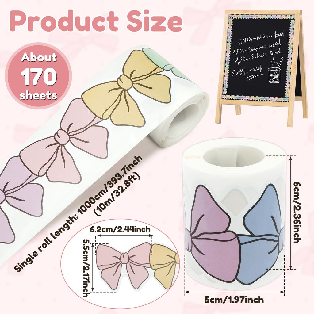 10M Bow Bulletin Board Border Decorative Bulletin Board Trim for Chalkboard Wall Office Classroom Home Window Party Decoration