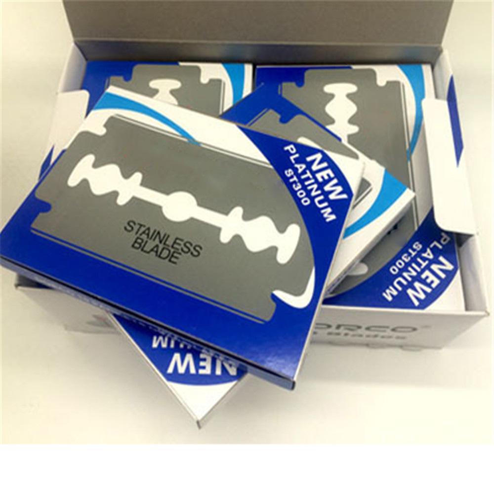 50 шт., безопасные лезвия для бритья, лезвие для бритья для мужчин, Lames De Rasoir, парикмахерское лезвие