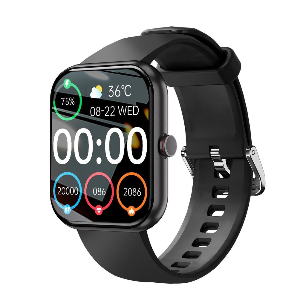 A221 Smart Watch - Large Screen, Call Function, Sports Track, Heart Rate Monitor, Step Counter, IP68 Waterproof, Durable Design.