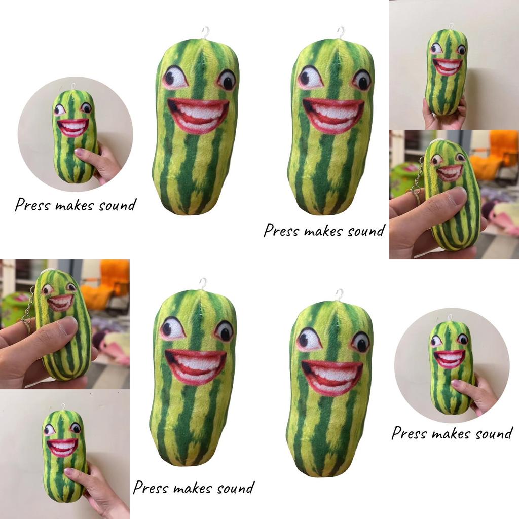 Soft And Colorful Watermelon Plush Toy With Special Sound Effects A Perfect Gift For Any Occasion