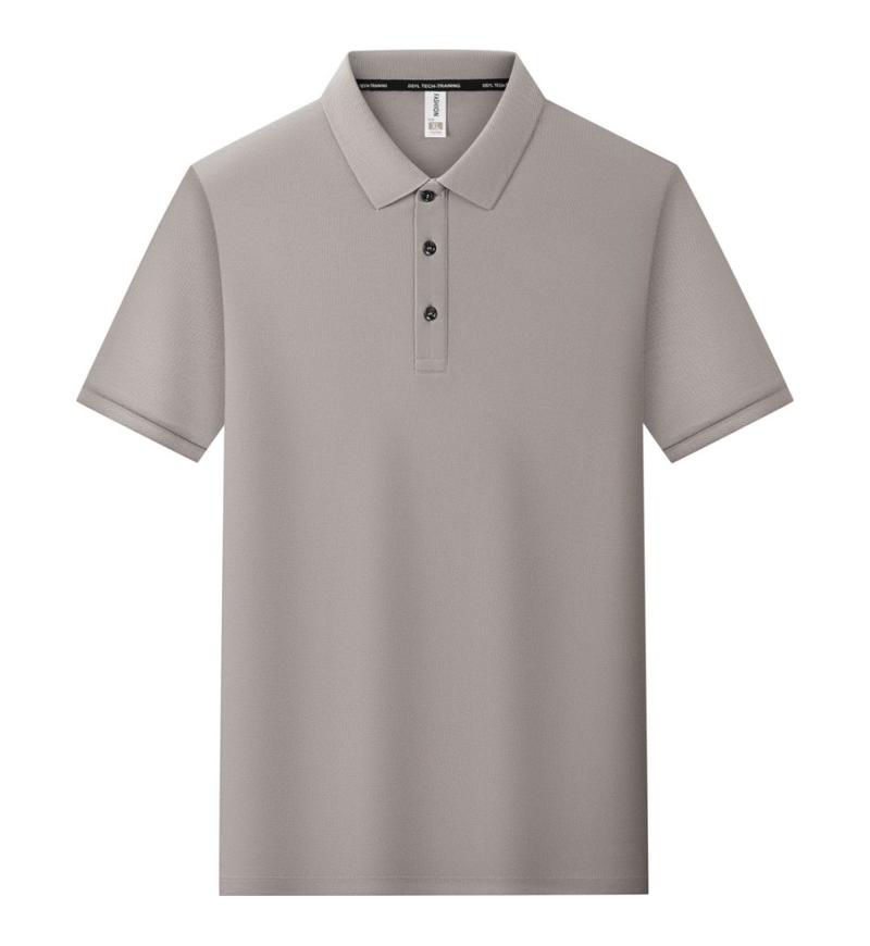 Женская и мужская однотонная футболка летняя с лацканами и короткими рукавами YG-2251/252