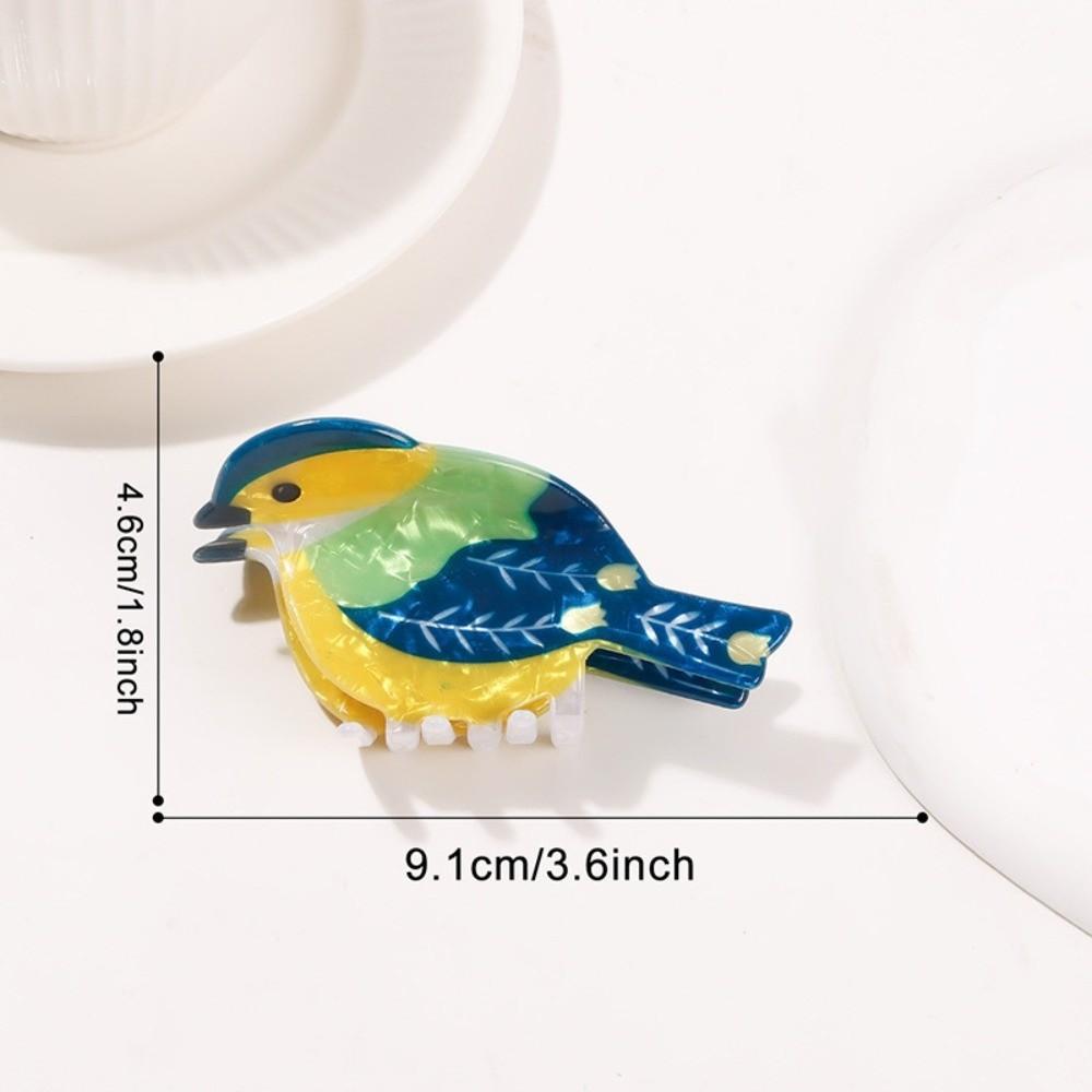Colorful Design Hair Claw Clip Sweet Korean Style Bird Hairpin Hair Accessories Travel Accessory