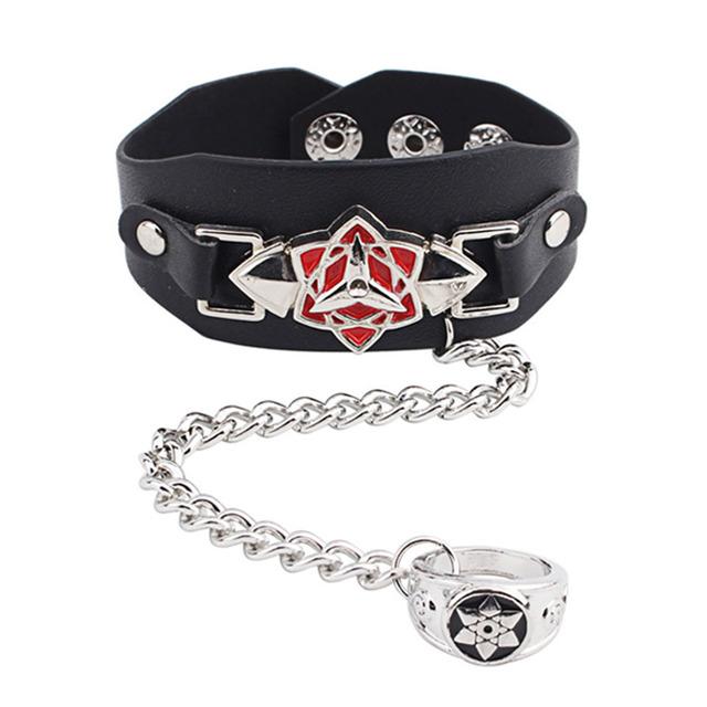 Аниме Наруто браслет и кольца фигурку аксессуары для косплея Узумаки Хатаке Какаши реквизит ювелирные костюмы крутая игрушка в подарок