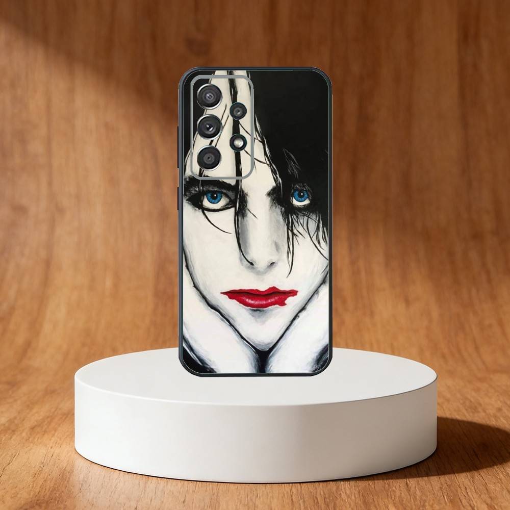 Чехол для телефона Robert S-Smith The Cure для Samsung S25, S24, S21, S22, S23, S30, Ultra, S20, Plus, Fe, Note, 10, 9, 5G Черный