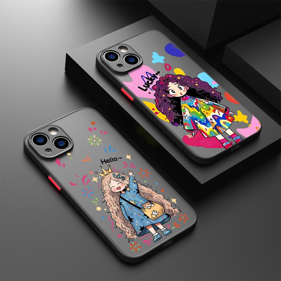 Case for iPhone 17 Pro Max 14 11 12 15 13 Mini 16 Plus XS XR Air 7 8 SE Funda Back Phone Cover Cute Cartoon Character