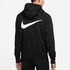 Nike Однотонная повседневная куртка с капюшоном и логотипом, мужская верхняя одежда, черная DA0083-010