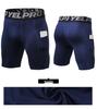 Men's PRO Fitness Sweat-Wicking Compression Shorts with Pockets - Quick-Dry, High-Elastic Running & Training Shorts