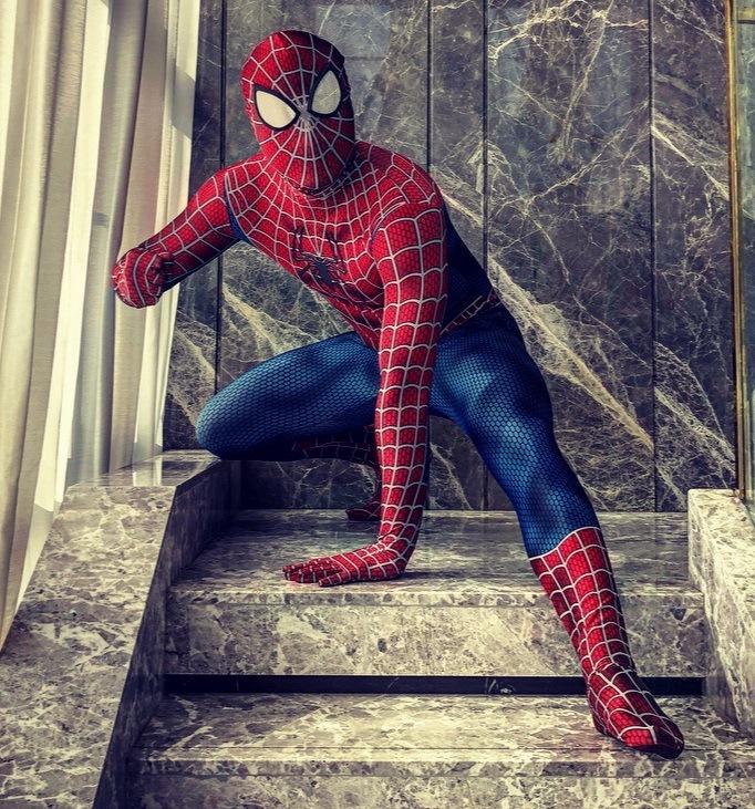 Костюм Зентай Человек-Паук Marvel Косплей Костюм Детский Взрослый Реми Тони Нет пути домой Далеко от дома Супергерой Комбинезон