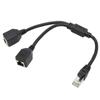 RJ45 Ethernet адаптер кабель-удлинитель 1 на 2 порта Отличное соединение Передача Хороший сигнал