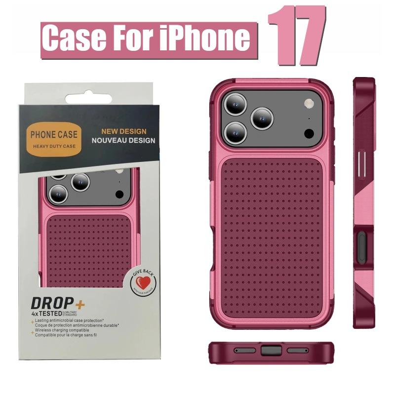 Военный Противоударный Защитный Чехол для Телефона Для IPhone Air 17 16 15 14 Plus 13 12 11 Pro Max Вентиляционное Отверстие OTT Armor Box Задняя Крышка