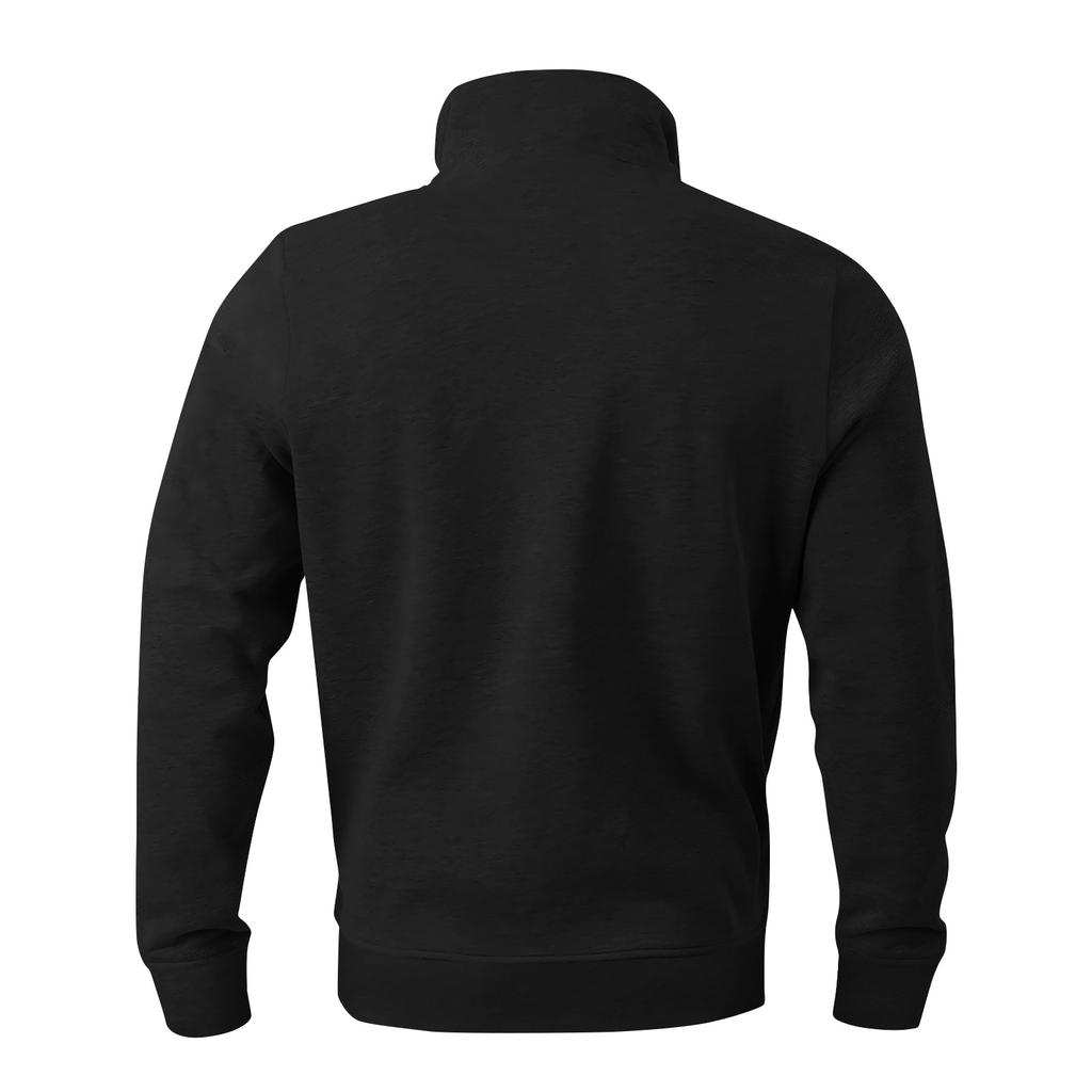 Men's Winter Zipper Sweatshirt Fleece Warm Sweatshirt Men's Pullover Stand Collar Sweatshirt