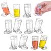 5Pcs Cowboy Glasses Boots Wine Western Theme Party Tumblers Hard Plastic Mini Compact